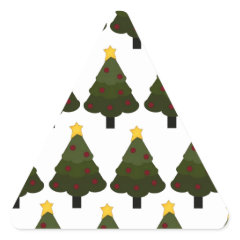 Christmas Tree Pattern Winter Holiday Gifts Stickers