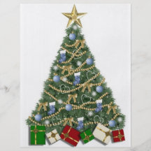 Christmas tree personalized flyer