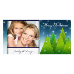 Christmas tree photo card template