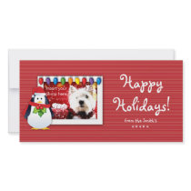 Christmas Tree Photo Card template penguin red photo cards by spacards Christmas Tree Photo Card template penguin red photo cards
