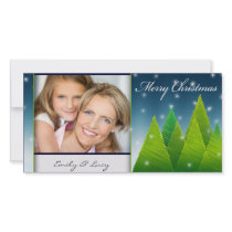 Christmas tree photo card template photo cards