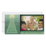Christmas tree photo card template