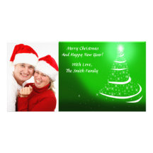 Christmas Tree Photo Greeting Card
