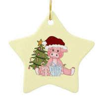 Christmas Tree Piggy Ornament