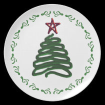 Christmas Tree Plate plates