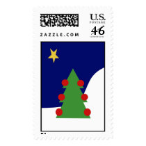 Christmas Tree Postage Stamps