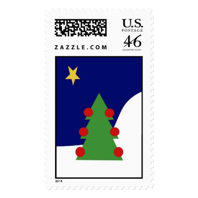 Christmas Tree postage