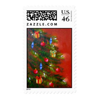 christmas tree postage