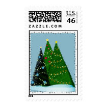 Christmas tree postage