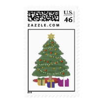 Christmas Tree Postage Stamp stamps