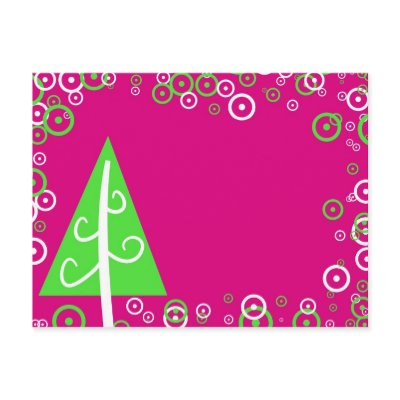Christmas Tree postcards