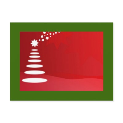 Christmas Tree postcards