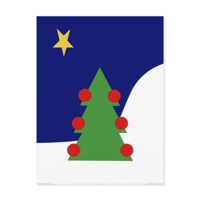 Christmas Tree postcards