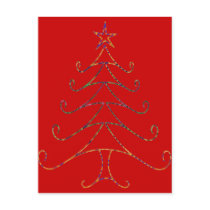 CHRISTMAS TREE POST CARD