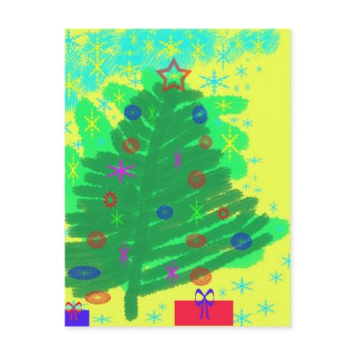 Christmas Tree postcards