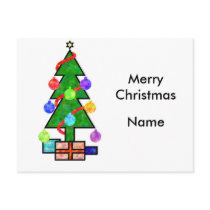 Christmas tree post cards