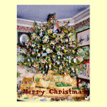 Christmas Tree Postcard postcards