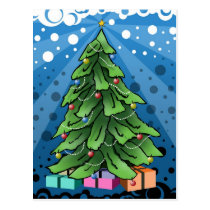 Christmas Tree postcards
