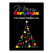 Christmas Tree Rainbow Card