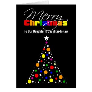 Christmas Tree Rainbow Card