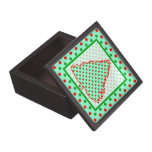 Christmas Tree: Red and Green Polka Dots Premium Jewelry Box