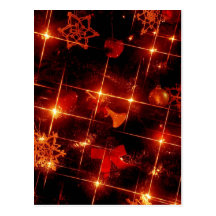 Christmas Tree Red Lights Postcards