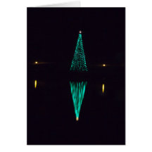Christmas Tree Reflection Holiday Card