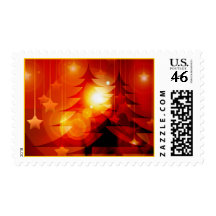 Christmas Tree Reflection Postage Stamp