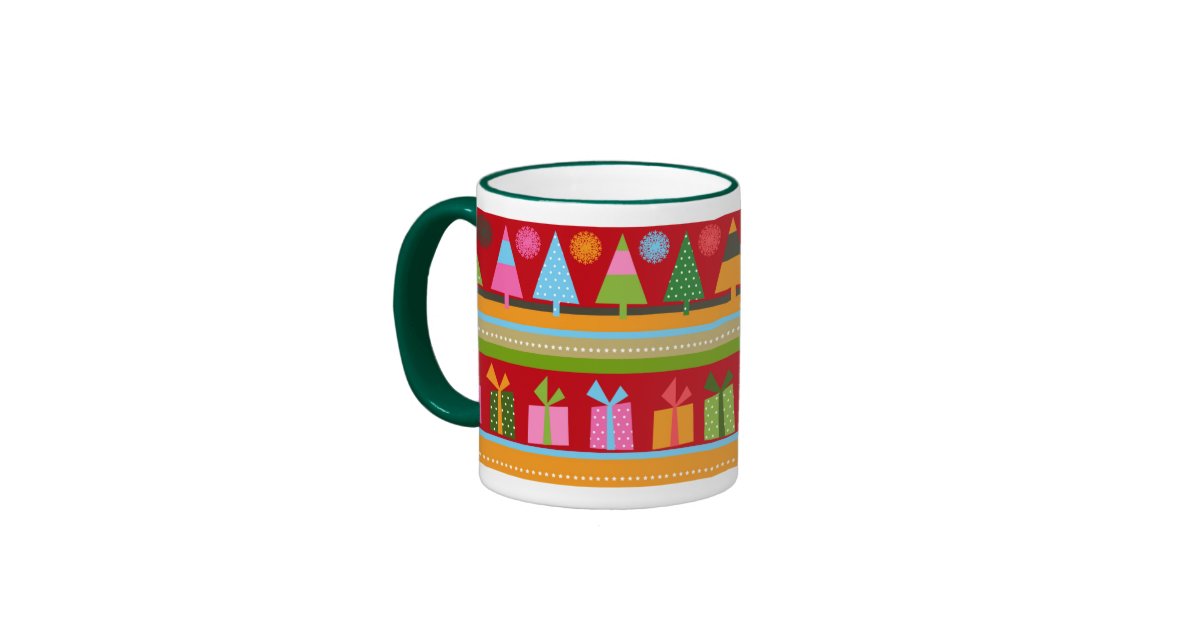 Christmas Tree Ringer Mug Zazzle
