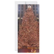 Christmas Tree Rockefeller Center Rack Card Template