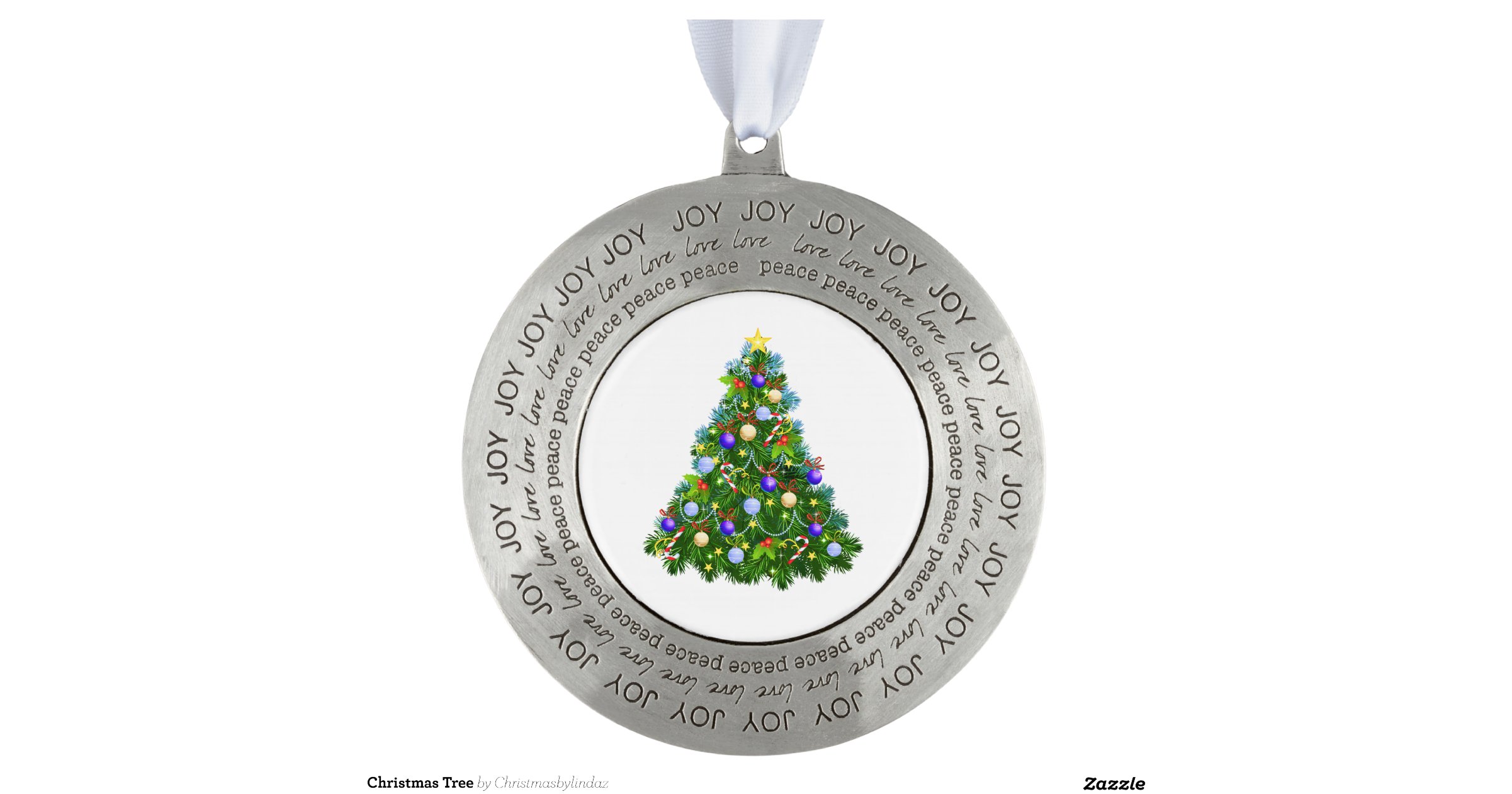 christmas tree round pewter christmas ornament zazzle christmas tree round pewter christmas ornament zazzle