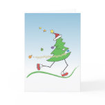 Christmas Tree Runner Cards with Greeting inside