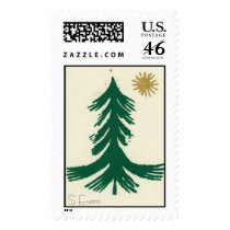 Christmas Tree, S Evans postage