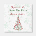 Christmas Tree Save The Date Magnet
