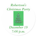Christmas tree, save the date party stickers Christmas tree, save the date party stickers