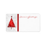 Christmas Tree - Season's Greetings Mailing Labels Address Label