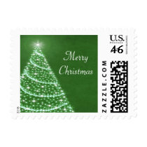 Christmas Tree Shimmer Postage
