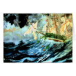 christmas tree ship greeting card