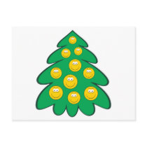 Christmas Tree  Smiley Face Postcards
