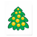 Christmas Tree  Smiley Face posters