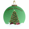 Christmas Tree Snow Globe Ornament photo sculptures