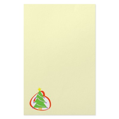 Christmas Tree stationery