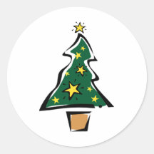 Christmas tree sticker
