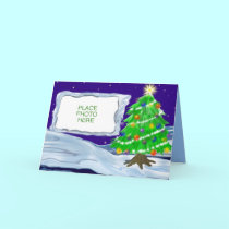 Christmas Tree template card