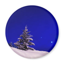 Christmas Tree & the Moon magnets
