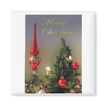 Christmas Tree Topper Refrigerator Magnet by TulsaTees Christmas Tree Topper Refrigerator Magnet