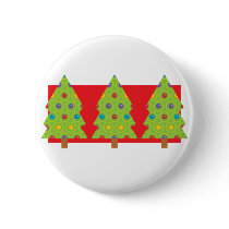 Christmas Tree Trio buttons by alternateworlds Christmas Tree Trio buttons