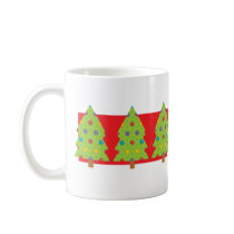 Christmas Tree Trio mugs by alternateworlds Christmas Tree Trio mugs