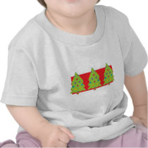Christmas Tree Trio t-shirts
