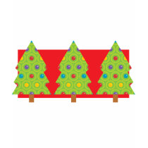 Christmas Tree Trio t-shirts